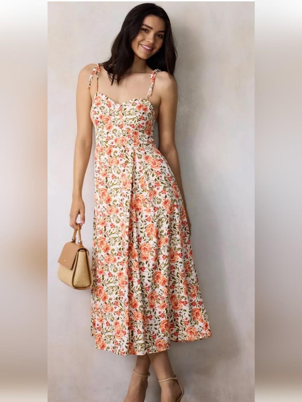LC Lauren Conrad Midi Floral Dress